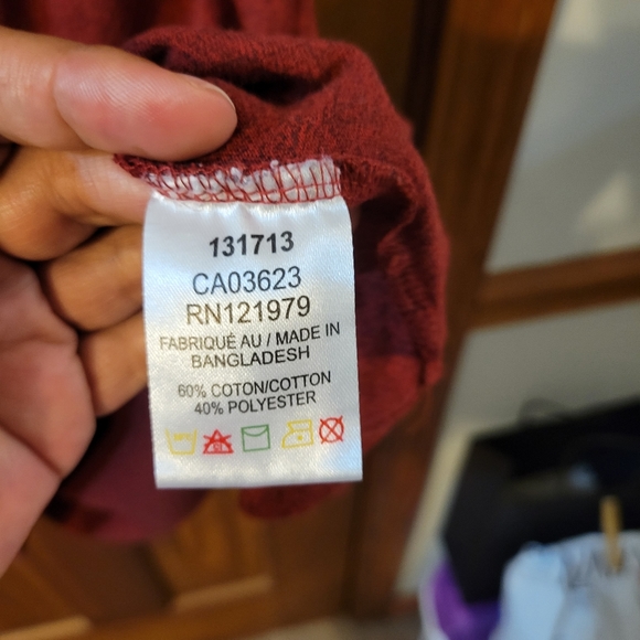 Mens Heather V- neck Tee - Picture 4 of 5